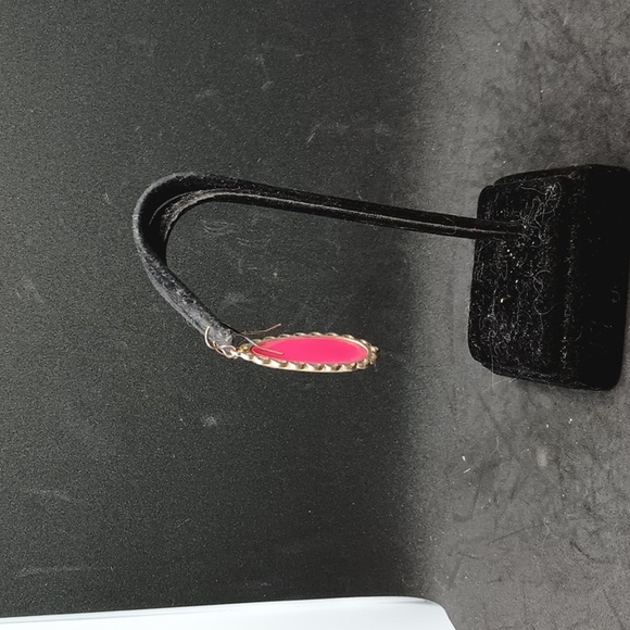 Unbranded pink red bronze tone dangle earrings - Picture 2 of 3